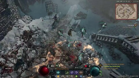 Diablo 4 open beta Necromancer gameplay