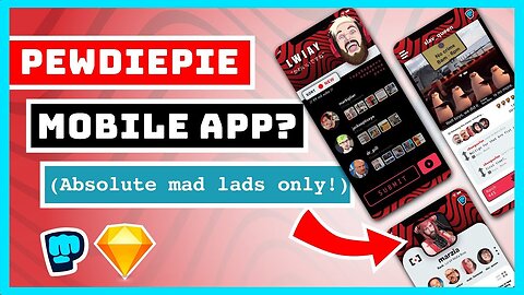 New PewDiePie Mobile App? 😱UX/UI Sketch App Challenge