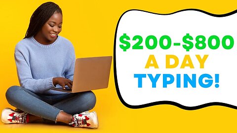 Make Money By Typing/Writing $200 to $800 A Day! SIMPLE HACK!