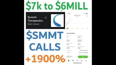 $SMMT 1900% RETURNS , TURN 7k INTO 6 MILLION DOLLARS. * NOT CLICKBAIT MATH SHOWN * Join the discord