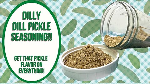 Dilly Dill Pickle Seasoning Blend!! Seriously Delicious!