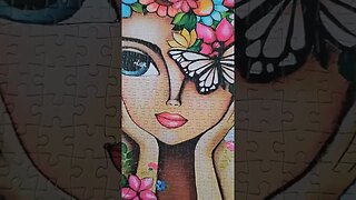 I love this puzzle so much! Lady with Flowers by Magnolia | Art by Romi Lerda #puzzle #shorts #art