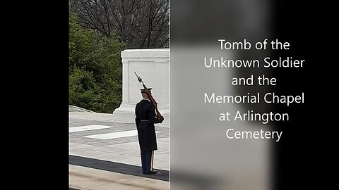 Arlington Cemetery Tomb of the Unknown Soldier and Memorial Ampitheater with Robin on the Road 2023