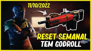 DESTINY 2 │ RESET SEMANAL TEM GODROLL ARMAS DETALHADAS 11/10/2022