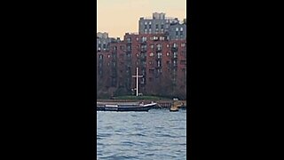 The cross of Christ in a park.