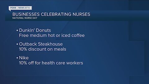 Freebies, discounts offered to healthcare workers during National Nurses Week