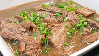 FLANK STEAK WITH WINE DINNER IDEA. Super easy recipe for dinner