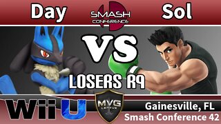 ONI|Day (Lucario) vs. MVG|Sol (Little Mac) - SSB4 Losers R9 - Smash Conference 42