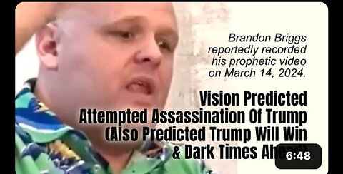 Vision Predicted Attempted Assassination Of Trump (Also Predicted Trump Will Win & Dark Times Ahead)