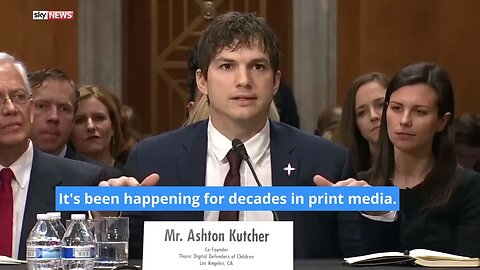 Emotional Ashton Kutcher Addressed The Issue Of Child Sex Trafficking While Testifying To Congress.