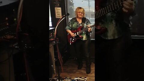 Cold Shot- SRV guitar solo by Cari Dell- female lead guitarist 🎸🎸