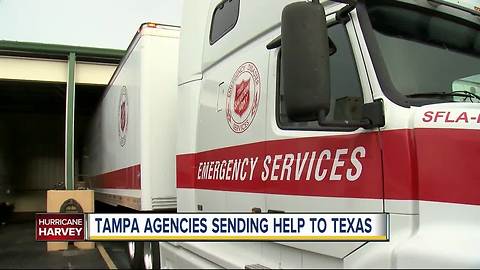 Tampa agencies sending help to Texas on Monday