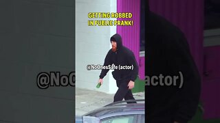 Pretending to Get Robbed in Public! 😱🤣 #shorts #prank