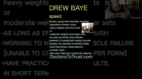 Drew Baye. -working to momentary muscle failure -have practically same results,