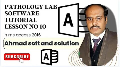 pathology lab software tutorial no 9 | Ahmad soft and solution