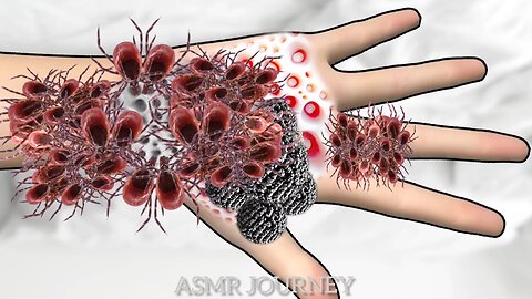 ASMR INFECTION HAND CLEANING || ASMR ANIMATION TREATMENT |#asmr