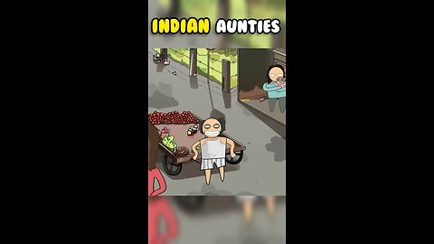 Indian aunties are scary #Hardtoonz#shorts #funnyanimation#viral