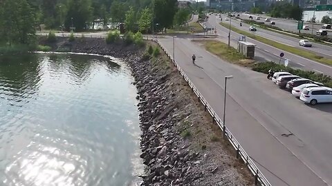 DJI Mavic 3 Pro Drone video of Summer Sea view in 4K from Koivusaari Helsinki Finland 2