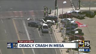 One dead in Mesa crash near Main Street and Mesa Drive