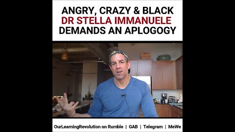 Angry, Crazy & Black Dr. Stella Immanuele Demands Apology from Joe Biden