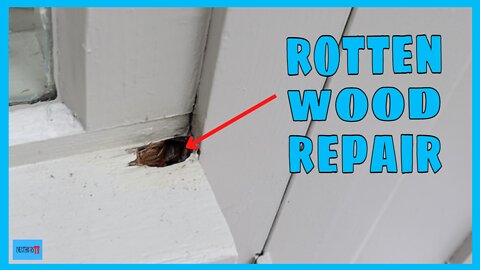 How to repair a rotten window sill. How to repair rotten wood.
