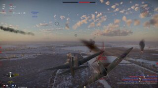War Thunder - P-36C near-perfect flight, 6K / 5A, 3rd place in match