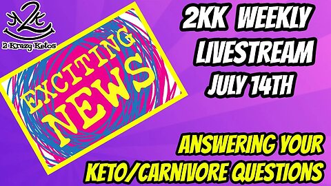 2kk Weekly Livestream July 14th | We have a huge announcement