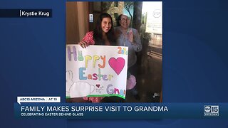 Valley family makes surprise visit to grandma for Easter