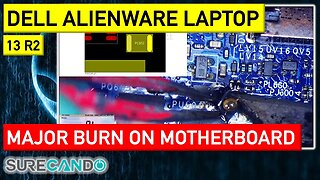 Restoring Dell Alienware 13 R2_ Motherboard Fire Damage Repair