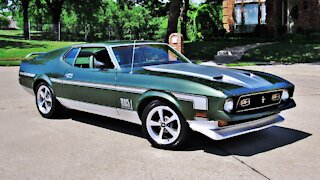 1971 Ford Mustang Mach 1 Fastback Matching Numbers 351 Cleveland Auto Medium Green