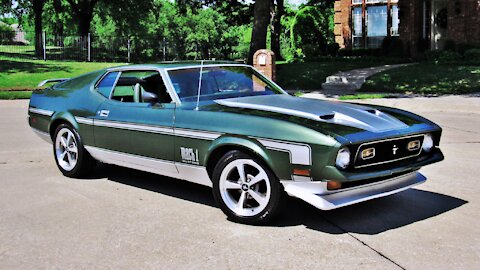 1971 Ford Mustang Mach 1 Fastback Matching Numbers 351 Cleveland Auto Medium Green