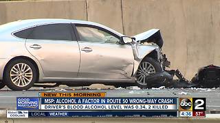 Police: Alcohol involved in death of 2 in wrong way crash on Route 50