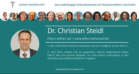 Corona-Solution im Interview mit Dr. Christian Steidl am 01.07.2022 | Psychostress