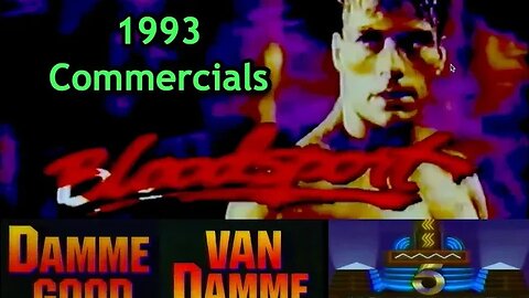 20 Minutes of 1993 Commercials | KTLA Fox 5 Movie Night: Bloodsport (Van Damme) [Los Angeles]