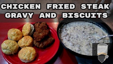 How to make Fried steak, sausage gravy and biscuits