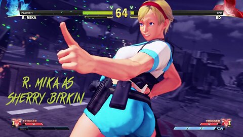 Street Fighter V R. Mika as Sherry Birkin Outfit