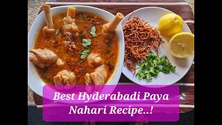 Hyderabadi Paya Nihari Recipe; Lamb Trotters Broth; Trotters Stew; Best&Easy Nihari Recipe
