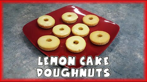 Lemon Cake Doughnuts 🍩