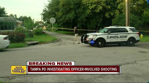 Tampa police investigate police involved shooting