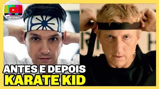 ANTES E DEPOIS DO ELENCO DE TODA A FRANQUIA KARATE KID (2022)