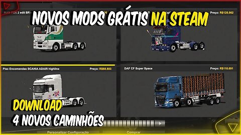 TOP 4 NOVOS CAMINHÕES ADICIONADOS NA STEAM PARA EURO TRUCK SIMULATOR 2 1.47