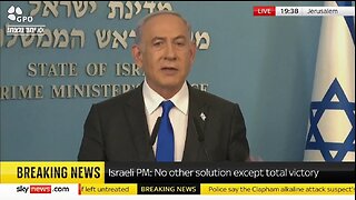 Netanyahu: I Told Blinken The Gaza Strip Will Be Demilitarized Forever!