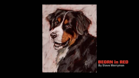 Beorn in Red - a full screen digital demo sketch
