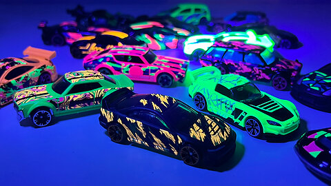 2024 Hot Wheels Neon Speeders Wave 1 - unique cars that glow under blacklight!