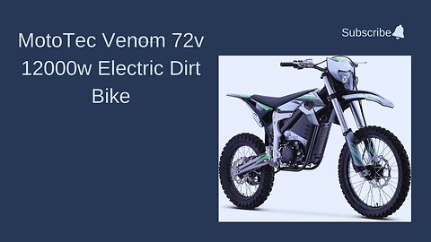 "Eco-Friendly Thrills: Conquering Trails with the MotoTec Venom Electric Dirt Bike"