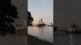 Tugboat Assisting Ship. #trending #lifeatsea #merchantnavy #ship #tuglife #shipping #tasmania #ocean