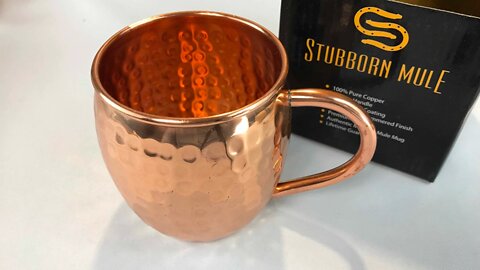 Solid Copper Cup 16oz Moscow Mule Mug by Stubborn Mule review