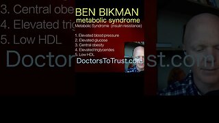 Ben Bikman. Metabolic syndrome is insulin resistance