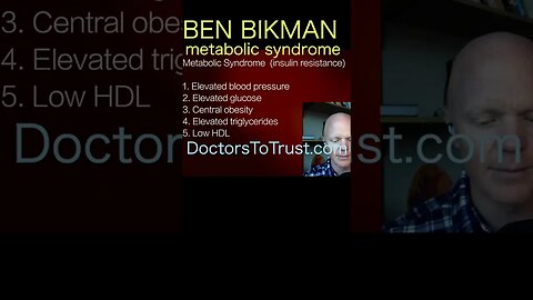 Ben Bikman. Metabolic syndrome is insulin resistance