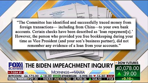 The Biden Impeachment Inquiry from JGM's Prophecy Fulfilled (See Description Box)